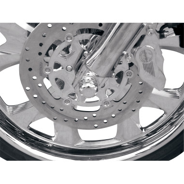 CAPS AXLE 07-13 FLST CHRM