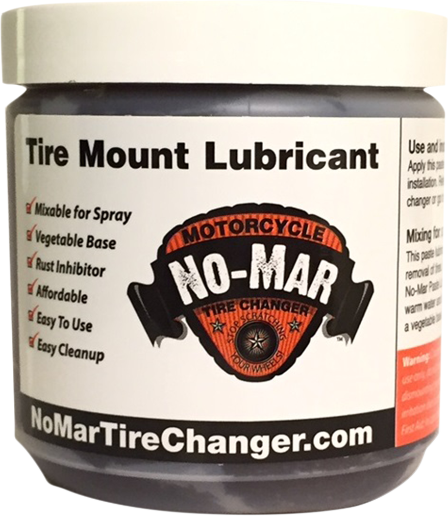 NoMar Tire Lube Paste Pint 1 lb Motorcycle Truck Car BicycleRubber