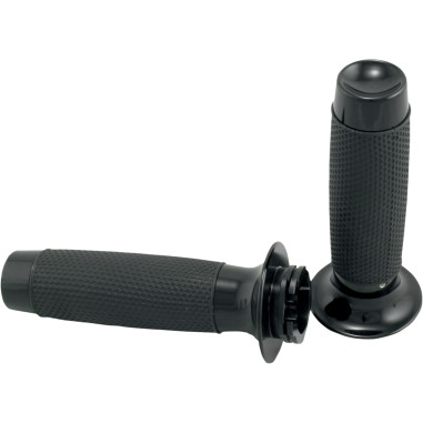 GRIPS MOTO W/RUBBER BLACK