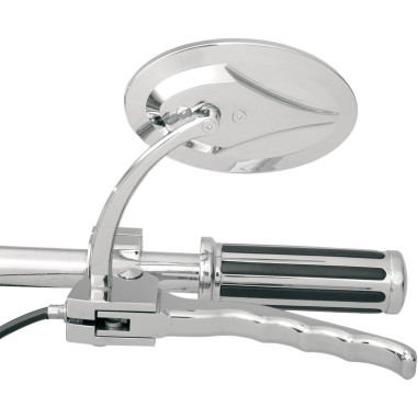 MIRROR OVAL RADIUS CHR