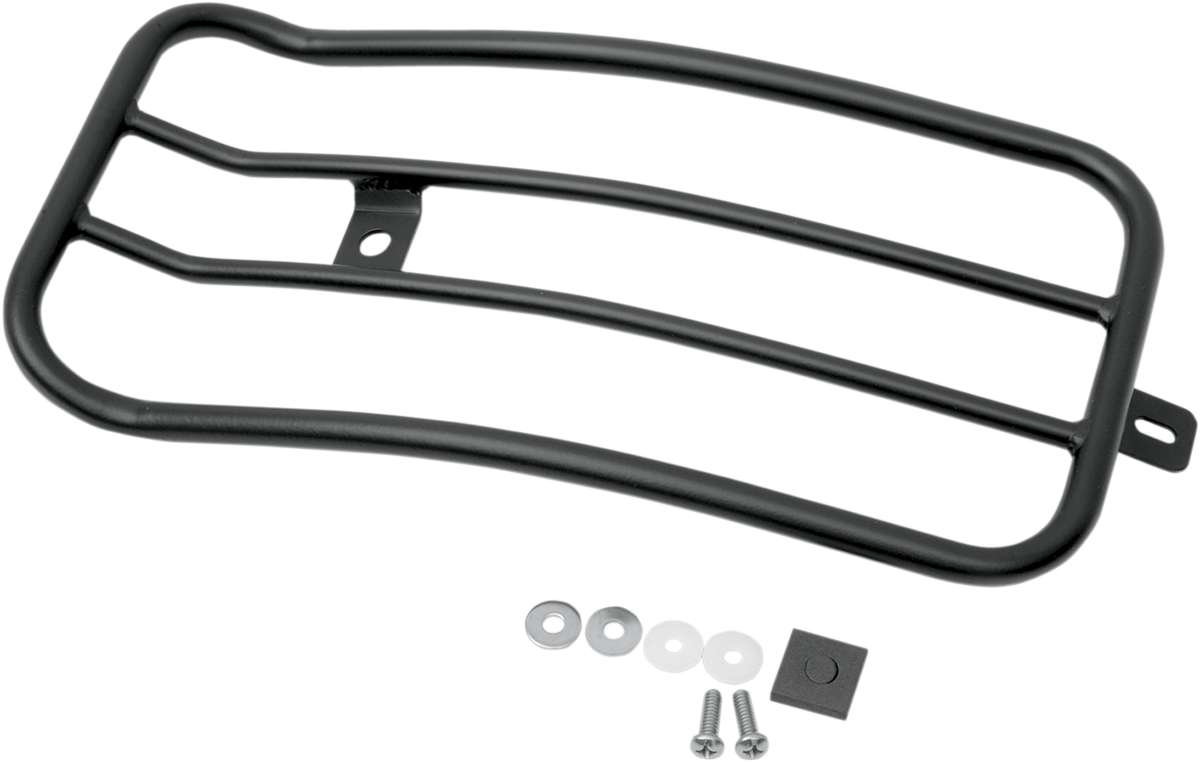 Motherwell Black 7" Solo Luggage Rack for 0614 Harley Dyna Models eBay