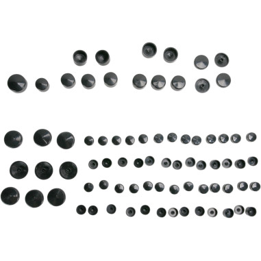 COVERS BOLT 04-14XL BLK