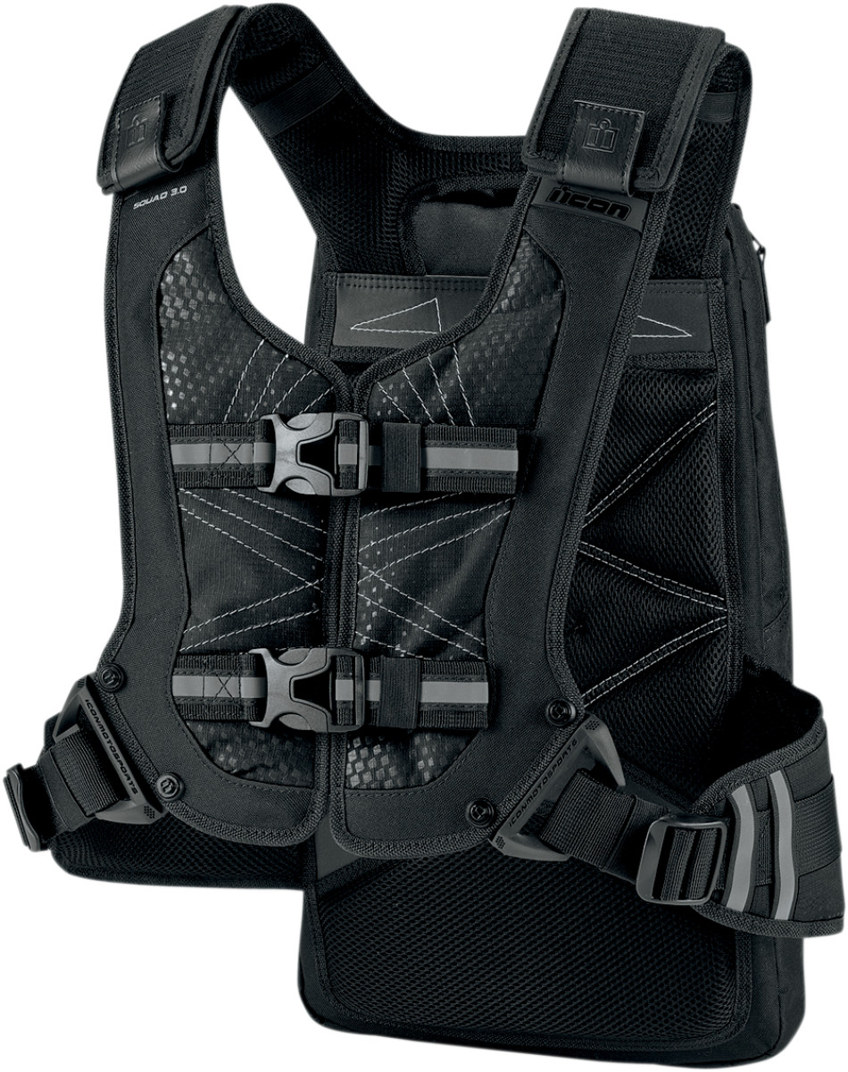 ICON SQUAD 3 MOTORRAD RUCKSACK BACKPACK SCHWARZ TASCHE ATV QUAD