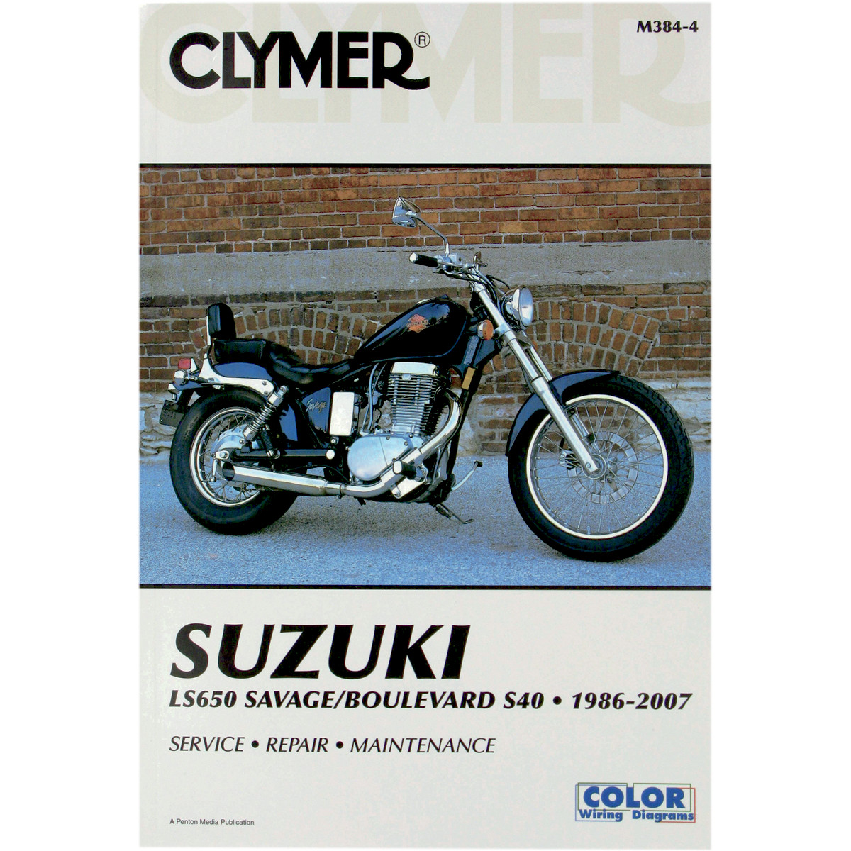 CLYMER 384-5 REPAIR SERVICE MANUAL SUZUKI LS650 SAVAGE/BOULEVARD S40 1986-2007