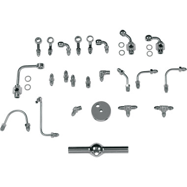 UNIVERSAL BRAKE LINES AND CHROME STEEL FITTINGS