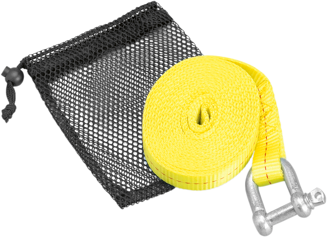 ATV TOW STRAP WITH SHACKLE