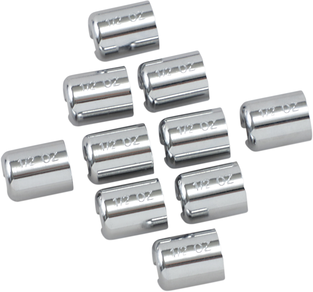 Chrome/Zinc Spoke Wheel Weights undefined