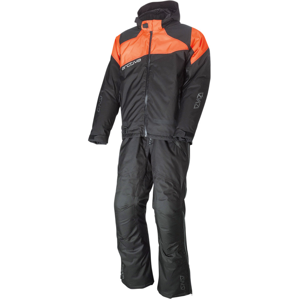 Arctiva Pivot 5 Hooded Jacket - Black/Orange | Large