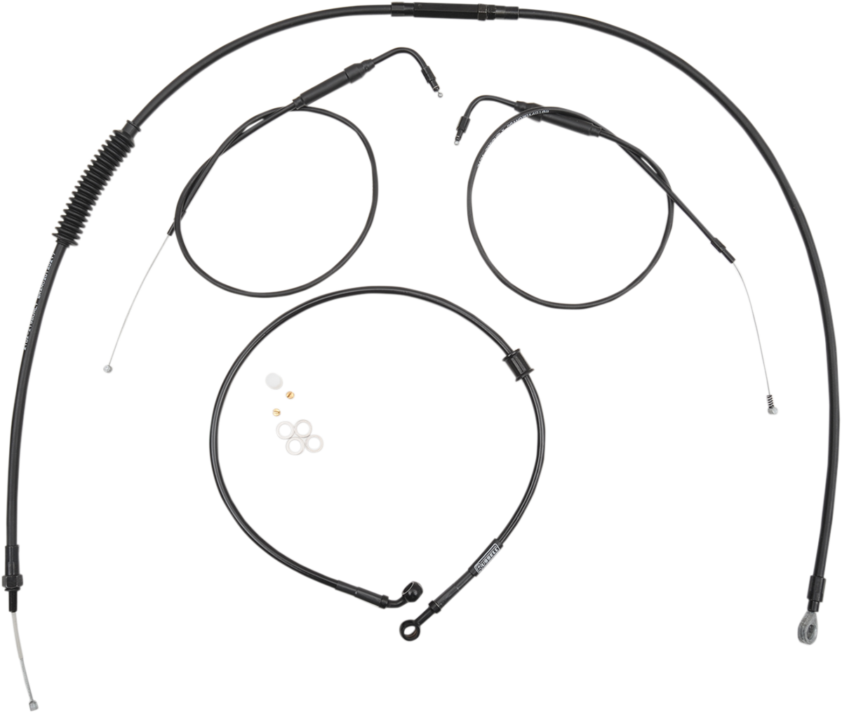 BURLY BRAND Handlebar Cable and Brake Line Kit for Clubman Handlebars