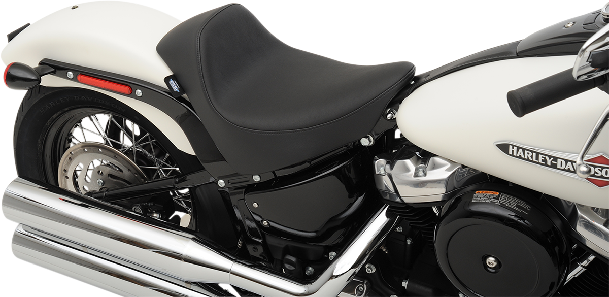 Drag Specialties Black Ez Mount Solo Seat For Harley Softail Fxbb