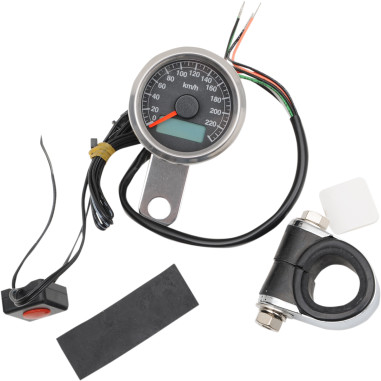 140 MPH PROGRAMMABLE MINI ELECTRONIC SPEEDOMETERS WITH ODOMETER/TRIPMETER