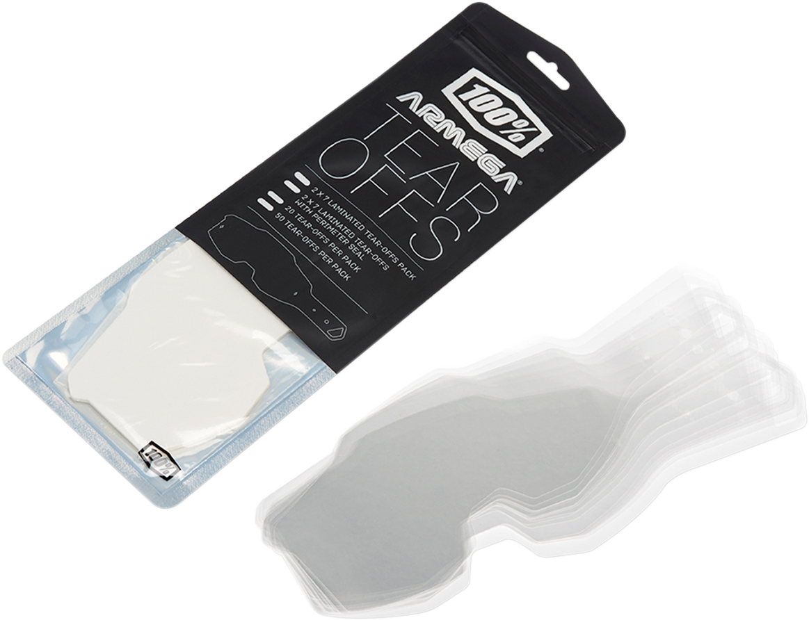 100% Armega/ARmatic Goggle Tear-Offs
