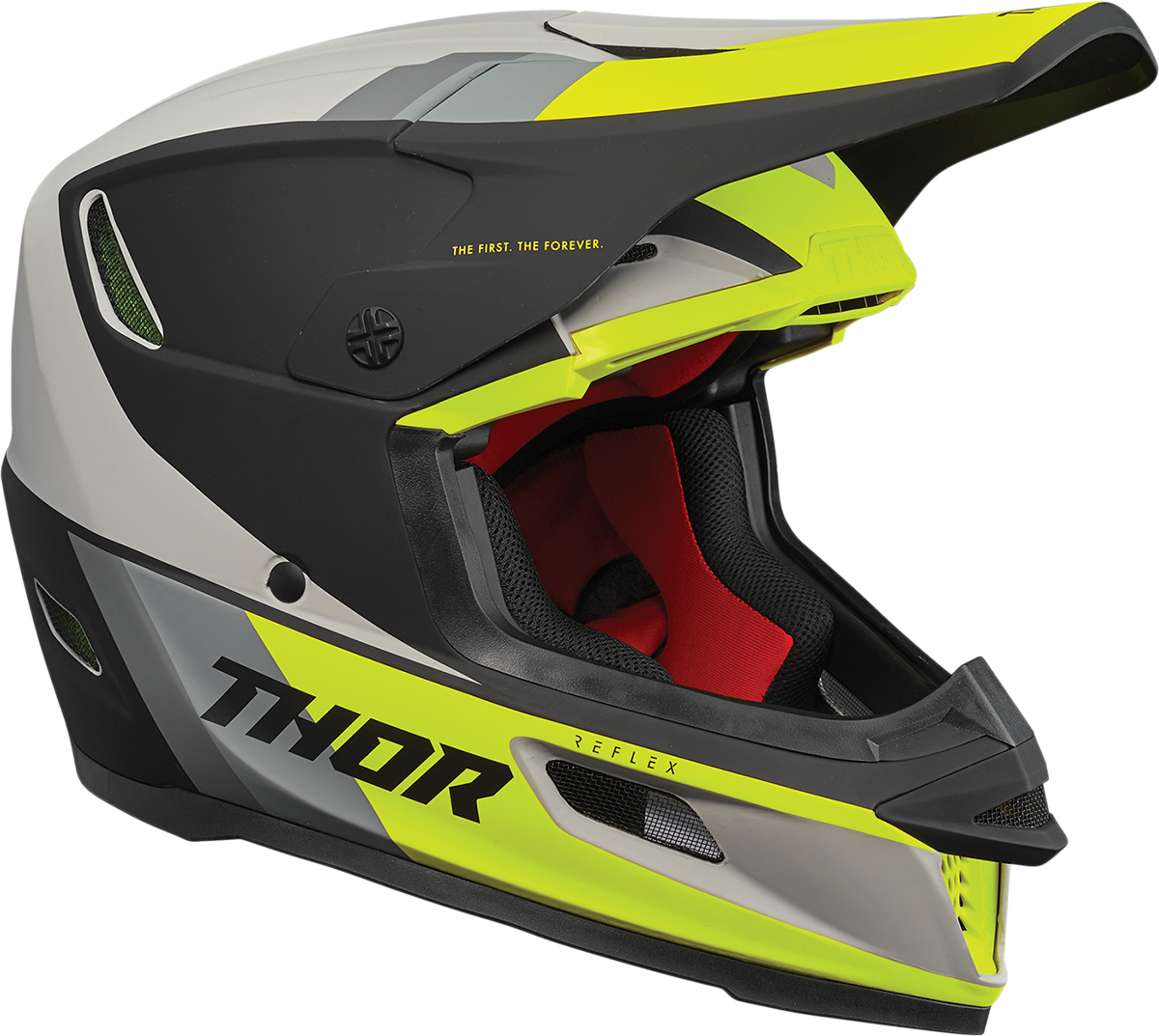Yellow Reflex Helmet - Apex - MIPS® - Red/White/Blue - XS