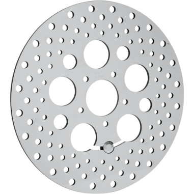 POLISHED STAINLESS STEEL DRILLED BRAKE ROTORS