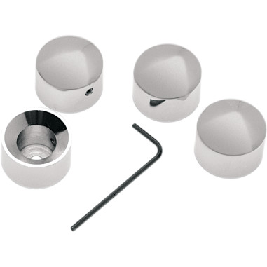 CHROME DIE-CAST HEADBOLT COVERS
