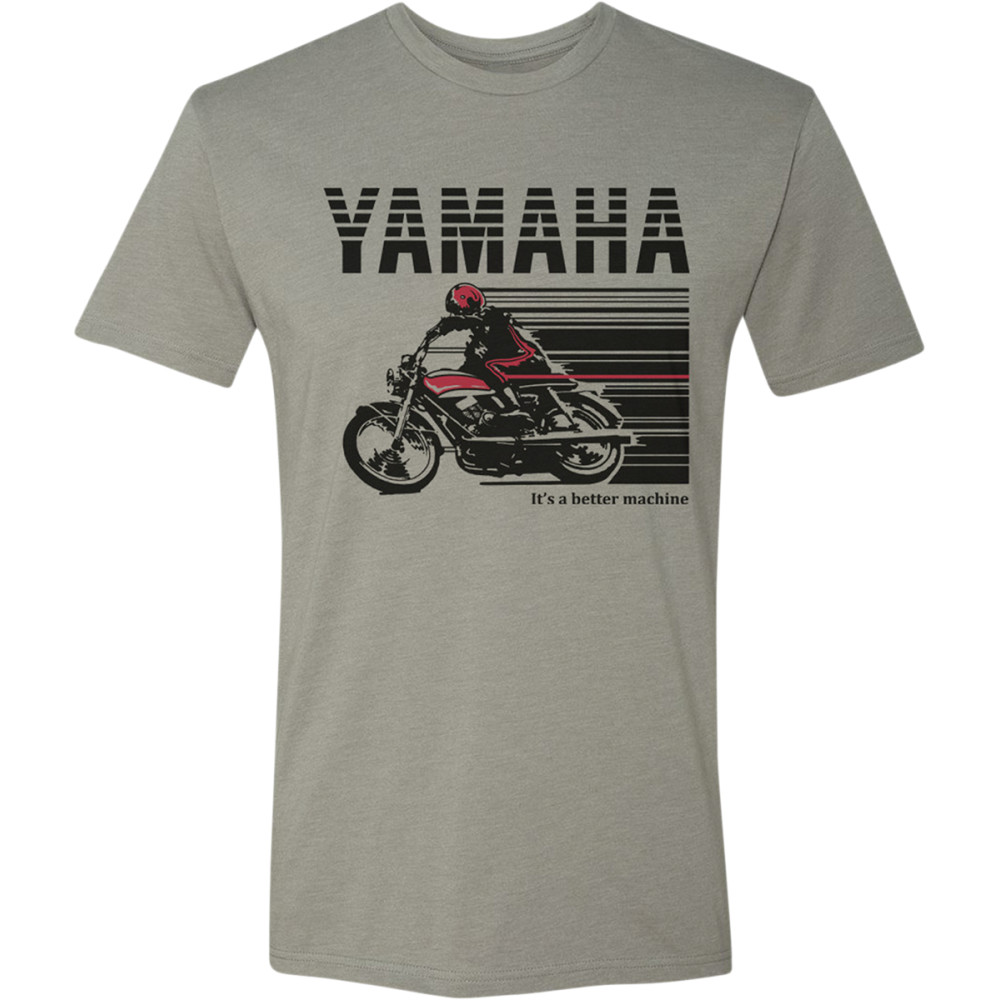 Yamaha Apparel Yamaha Cycle T-Shirt - Stone Gray/Red | XL - Picture 1 of 1