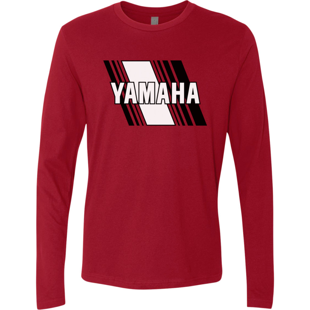 Yamaha Apparel Yamaha Heritage Diagonal Long-Sleeve T-Shirt - Red | Small - Picture 1 of 1