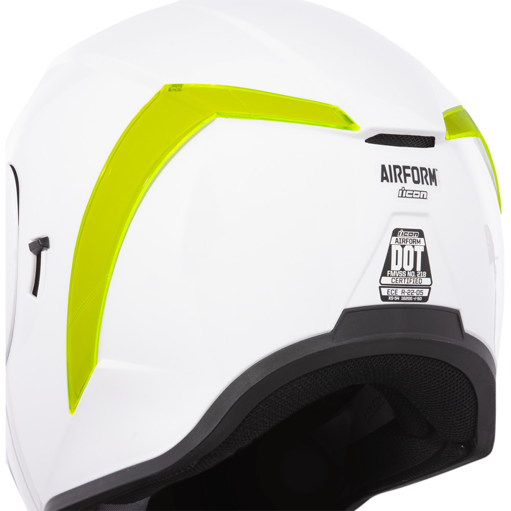 Icon Airform Helmet Rear Spoiler - Dayglo Green