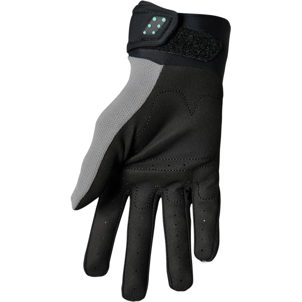 Thor Spectrum Gloves - Gray/Black/Mint | Medium