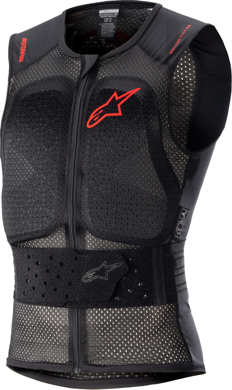 Nucleon Flex Pro Protection Vest - Black/Red - XS