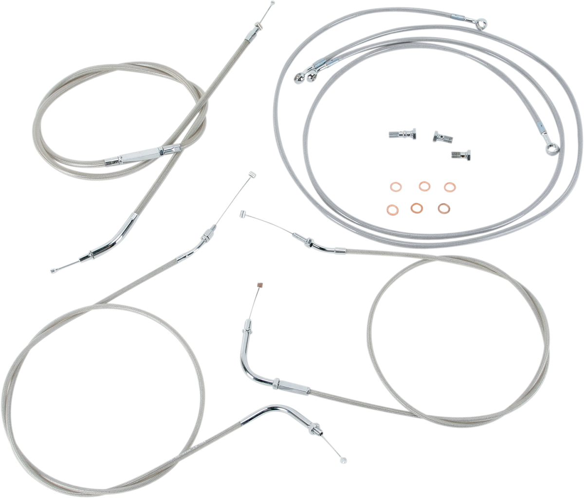 Stainless Handlebar Cable/Line Kit undefined