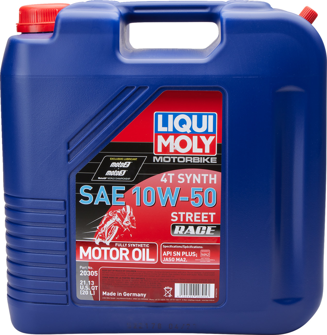 LIQUI MOLY Street Race Synthetic 4T Engine Oil