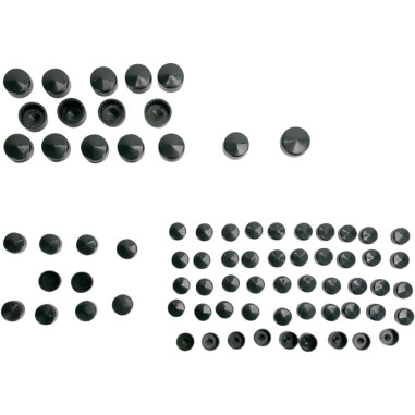COVERS BOLT 07-08 FL BLK