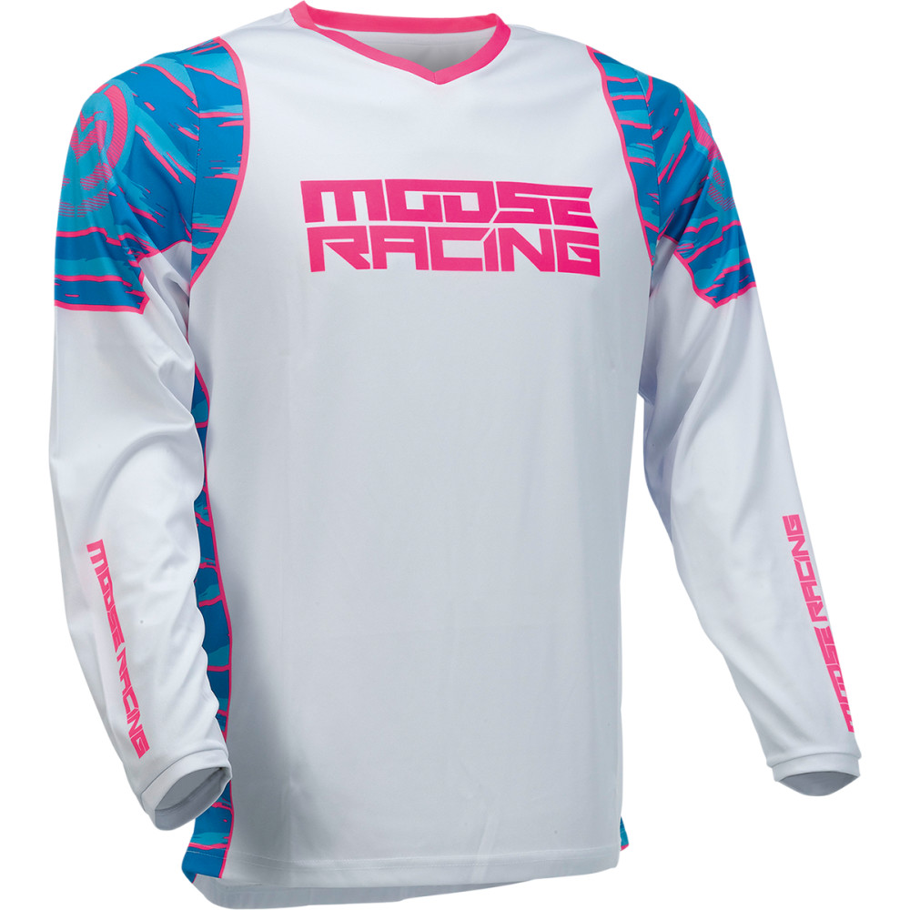 Moose Racing Qualifier Jersey - Blue/Pink | 5XL