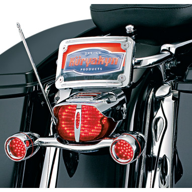 CURVED LAYDOWN LICENSE PLATE MOUNT
