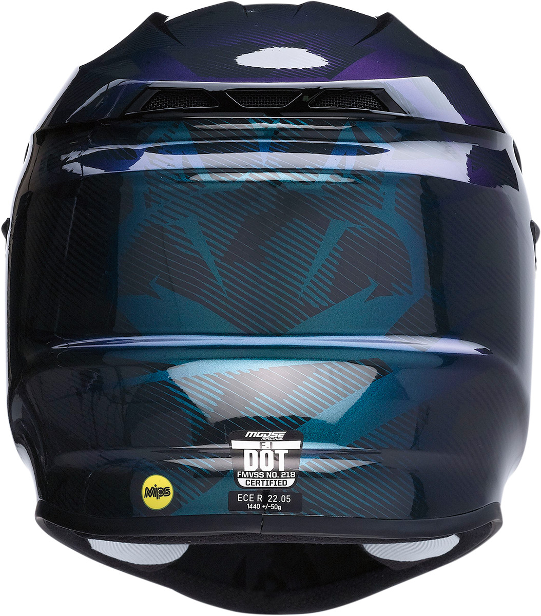 F.I. Helmet - Agroid Camo - MIPS® - Iridescent Blue - XS