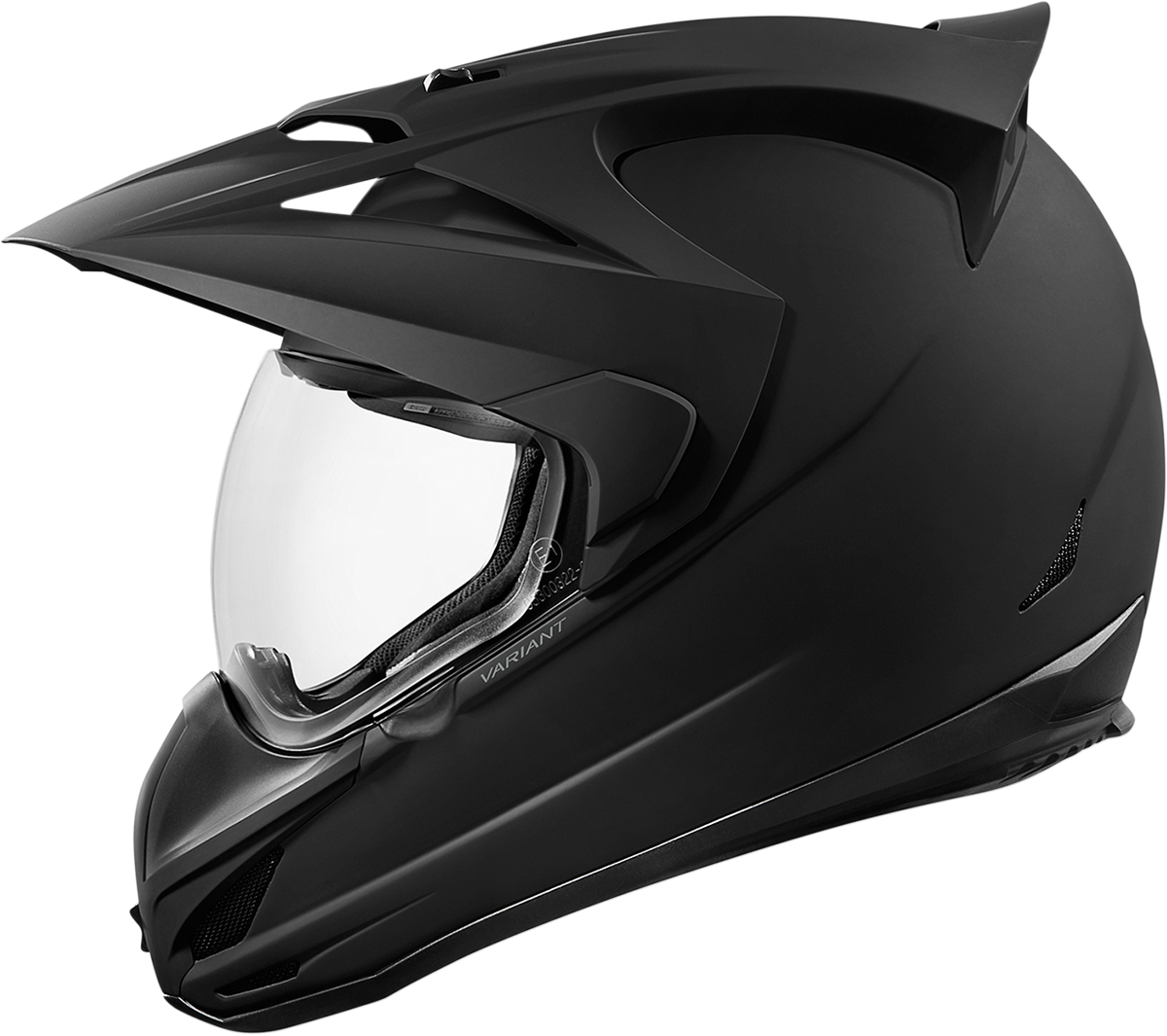 Icon Variant Solid Rubatone Black Motorcycle Dot Full Face