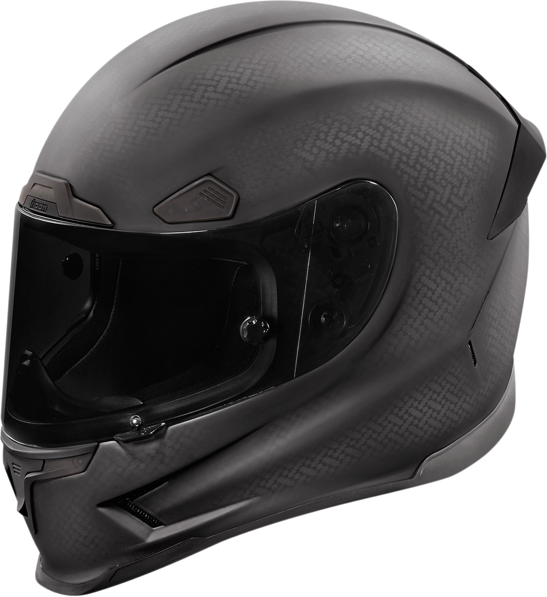 Icon Black Airframe Pro Ghost Carbon Motorcycle Street Full Face Shield