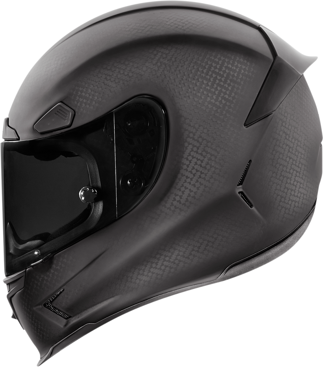 Icon Black Airframe Pro Ghost Carbon Motorcycle Street Full Face Shield