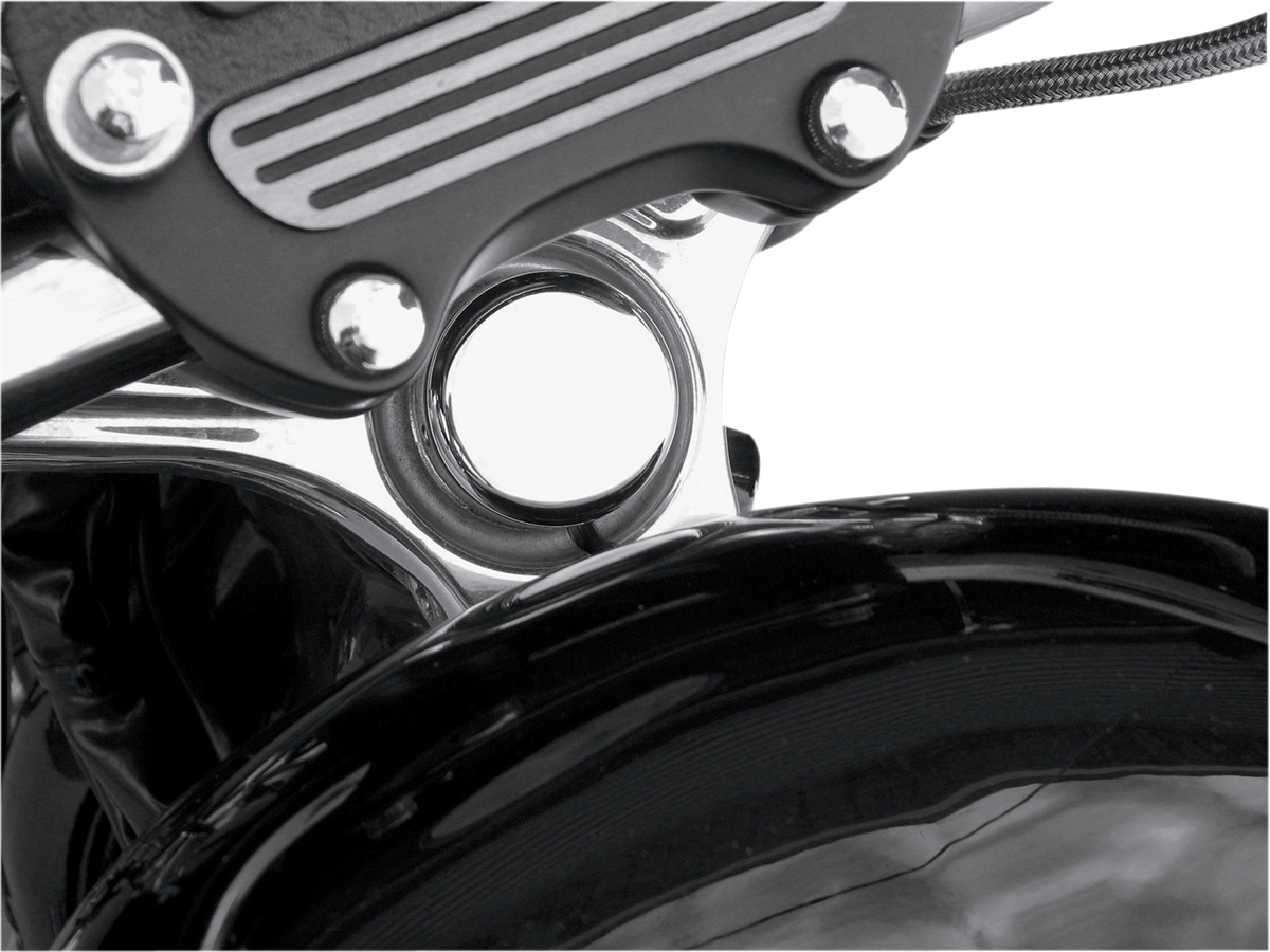 Drag Specialties Chrome Steering Stem Bolt Cover 8719 Harley XL