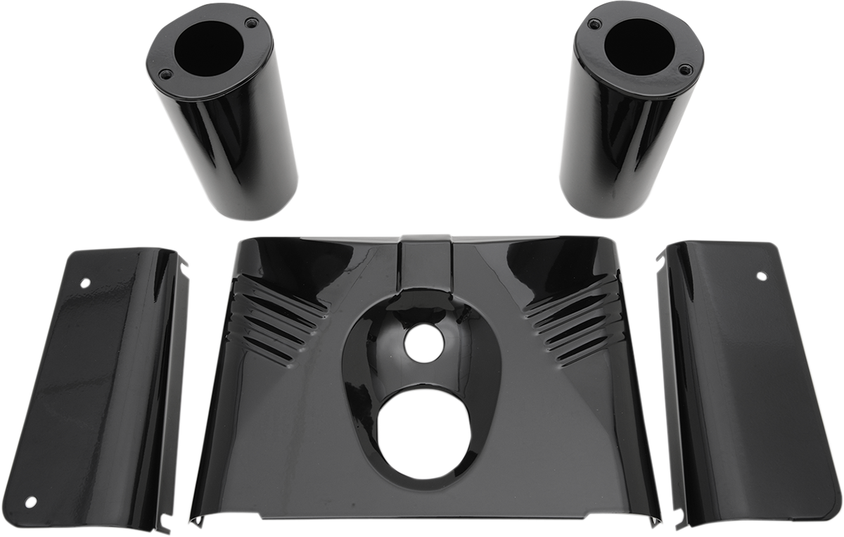 Drag Specialties Black Front 5 Pack Fork Tins 8617 Harley Softail