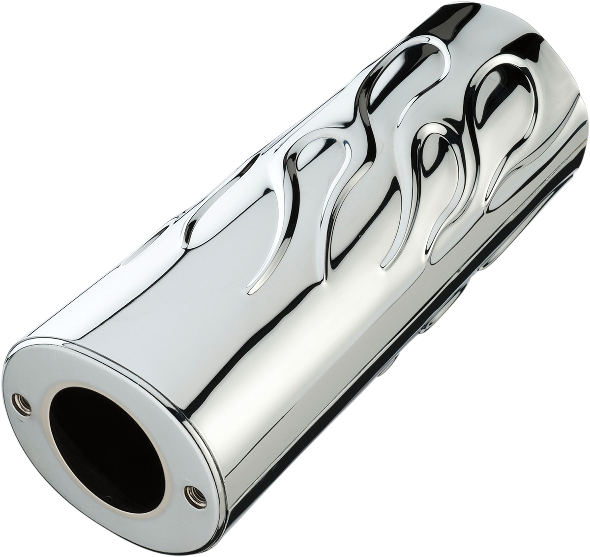 Drag Specialties Chrome Flame Fork Slider Covers 1419 Harley Touring