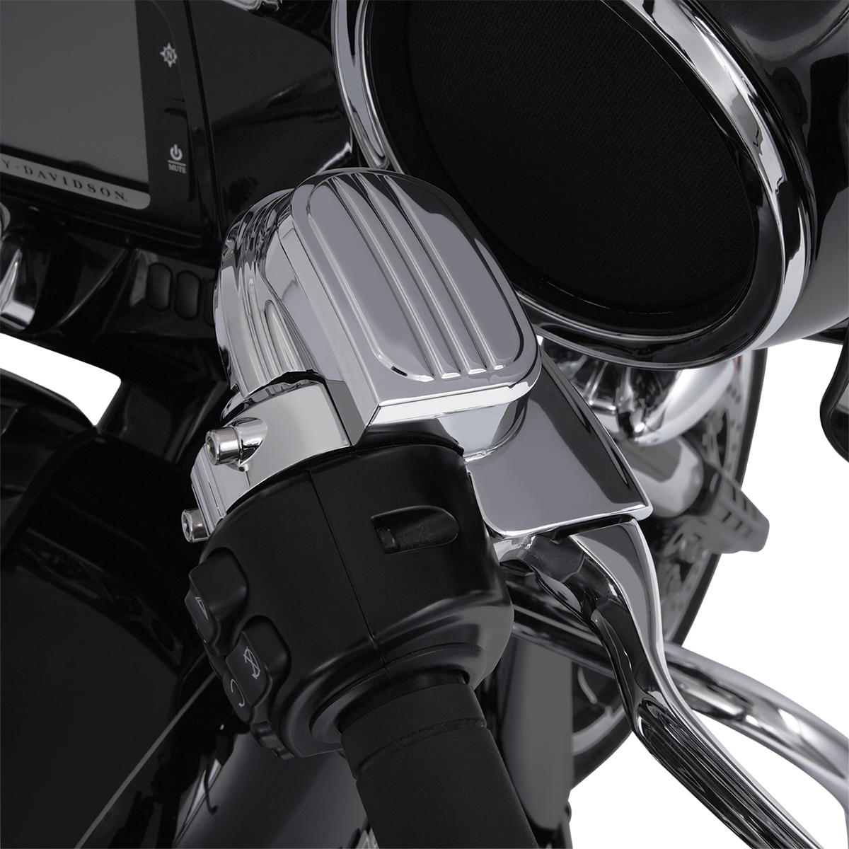 Ciro Chrome Front Master Cylinder Cover 0816 Harley Touring Bagger