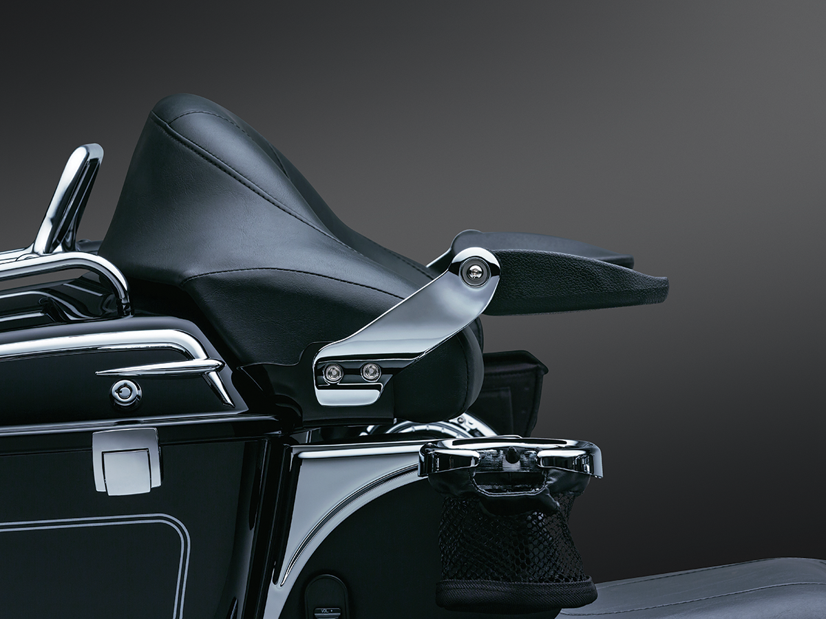 Kuryakyn 8958 Stealth Folding Passenger Armrest 9713 Harley Touring