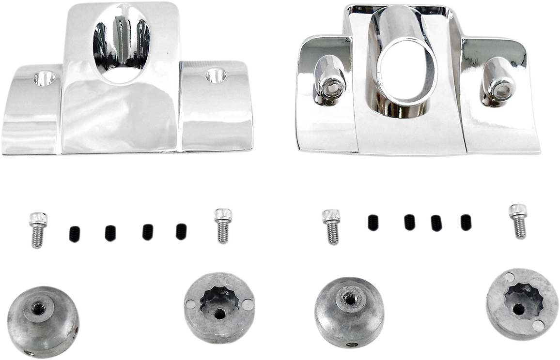 Drag Specialties Chrome Spark Plug Head Bolt Covers for 0419 Harley