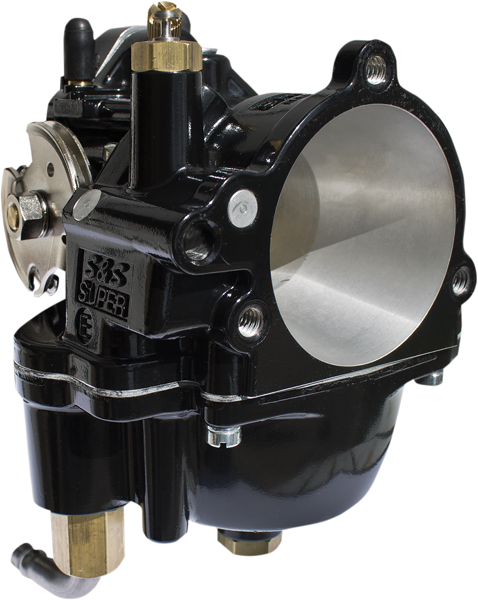 S&S Satin Black Super E Motorcycle Replacement Carburetor Harley