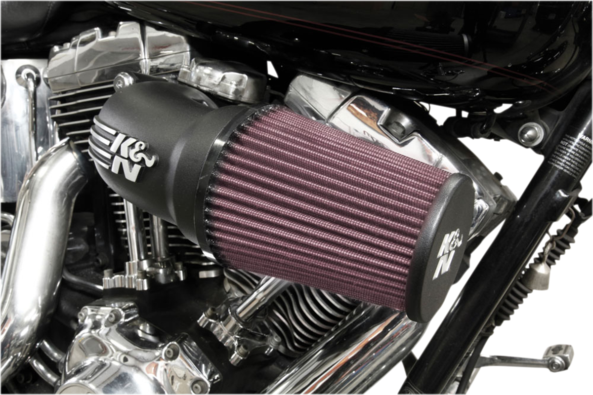 K&N Black Aircharger Air Cleaner Kit 0817 Harley Dyna Touring Softail