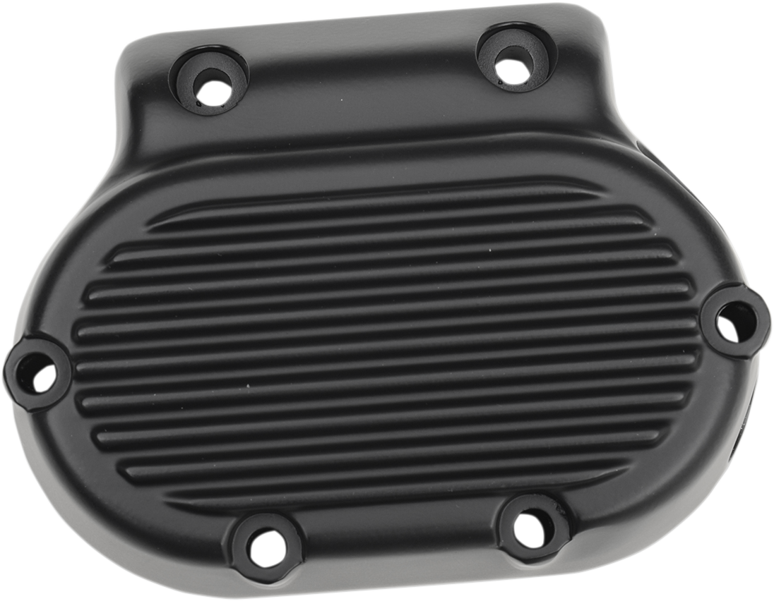 Drag Specialties Black Finned Transmission End Cover 8706 Harley Dyna