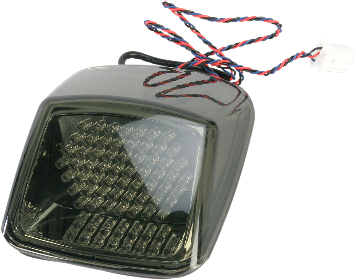Custom Dynamics smoked LED "V" tail light assembly 0210 Harley VRod
