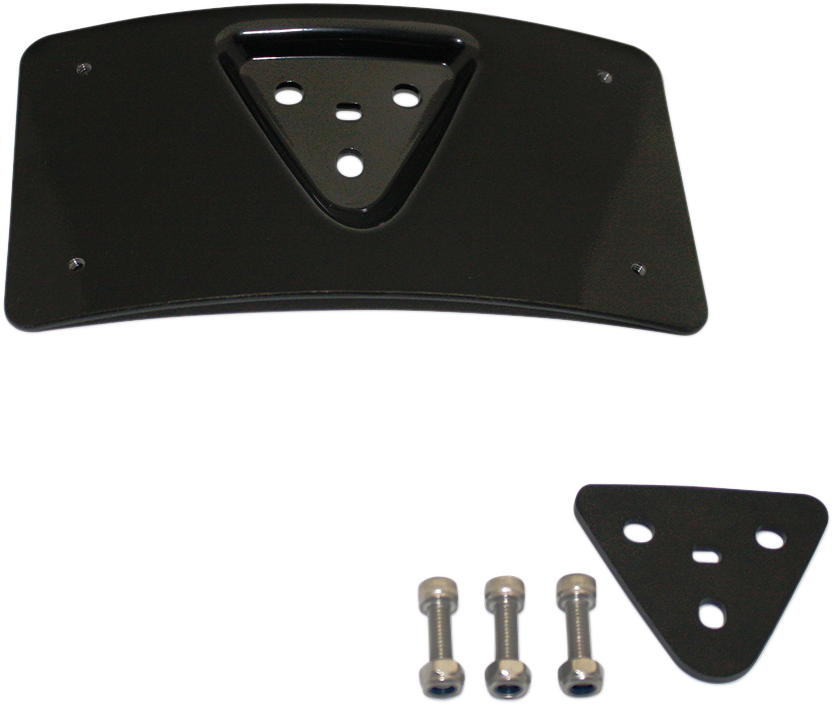 Custom Dynamics Chrome Radius Motorcycle License Plate 99-19 Harley FLH FXS FXR