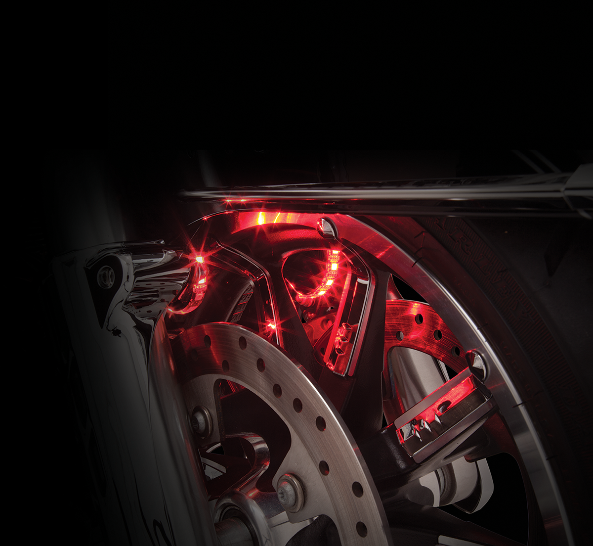 Ciro Multi Color LED Motorcycle Fork Leg Lights 0016 Harley Touring Bagger FLHX eBay