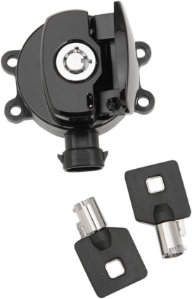 Gloss Black Side Hinge Ignition Switch For Harley Softail 