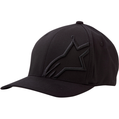 Alpinestars [1032810081010SM] Corp Shift 2 Flexfit Hat S/M Black | Hat Corp Shft 2 Bk/Bk S/M