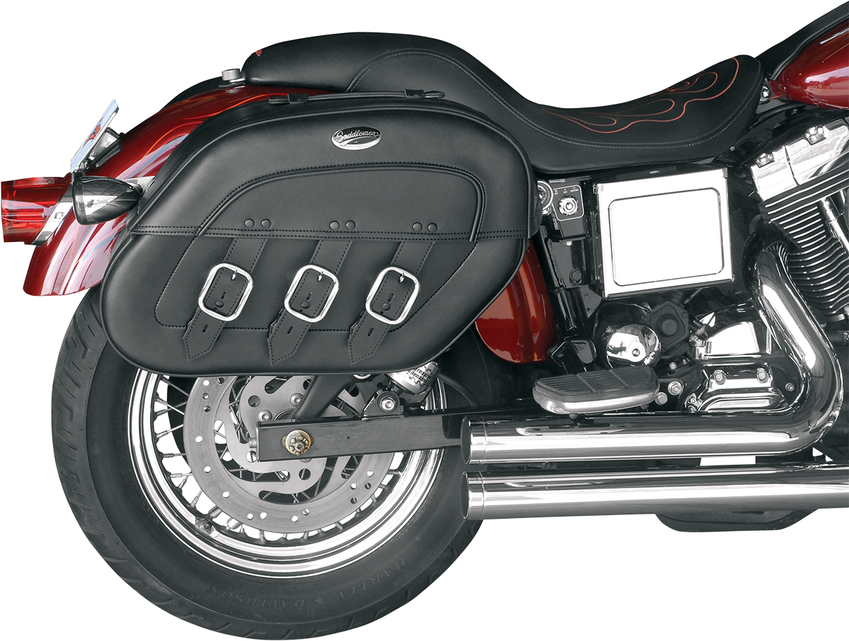 Saddlemen Black Drifter Quick Release Saddlebags 9195 Harley DYNA FXD
