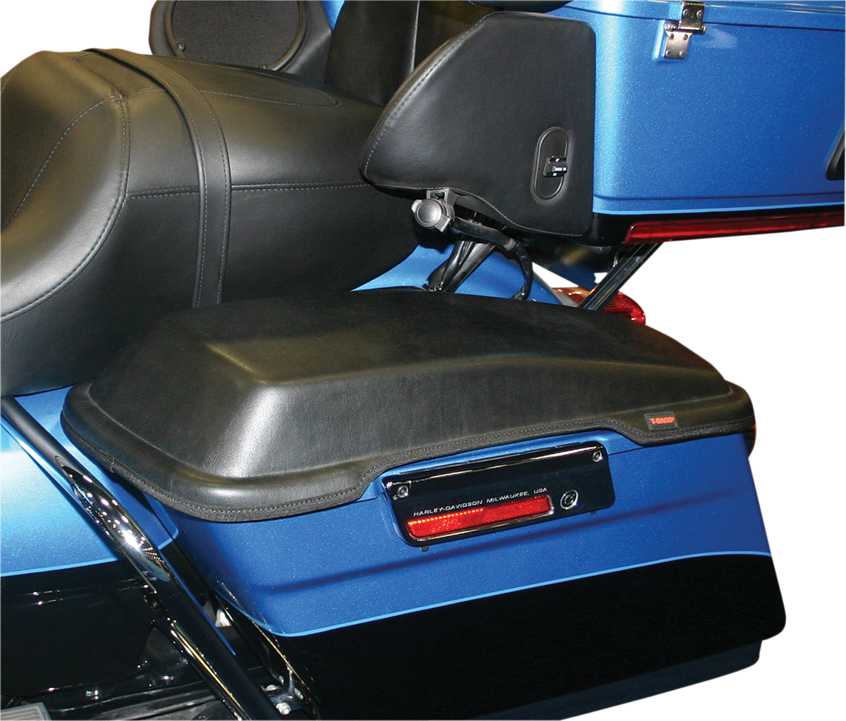 Saddlebag Lid Hinge Covers & Lifters Kit For Harley Touring 2014-2024 - Chrome Lever C With Reflectors R