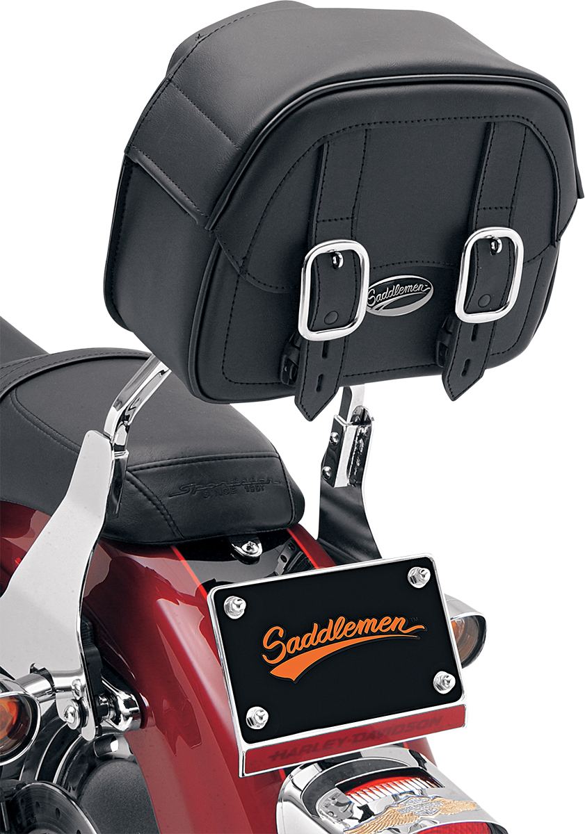 Saddlemen EX2200 Drifter Sissy Bar Bag Motorcycle Luggage Synthetic Leather